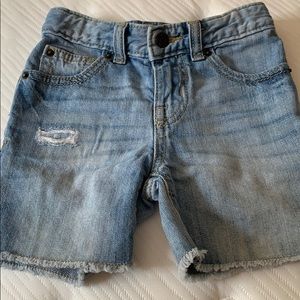 Denim cut off shorts